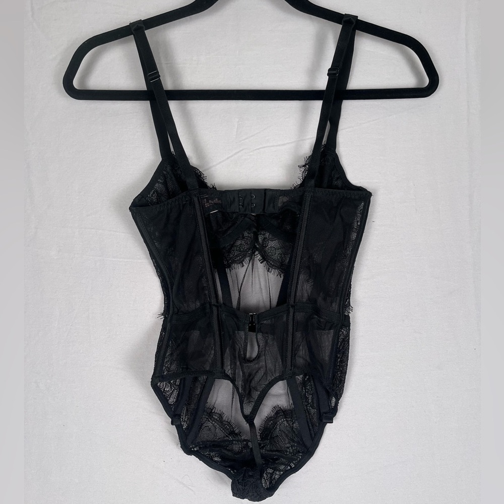Victoria's Secret Very Sexy Midnight Affair Lace Unlined Teddy Medium Bodysuit - Picture 9 of 12